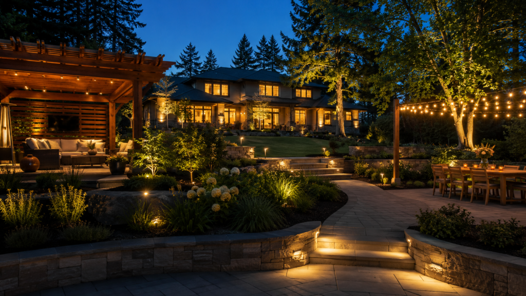 Layered Outdoor Lighting