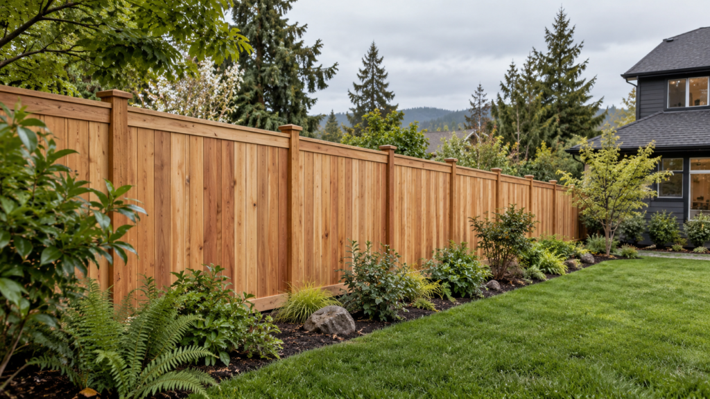Fence installation cost Portland Oregon cedar privacy fence